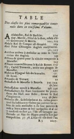 Table des cheses les plus remarquables contenues dans ce troisiéme volume