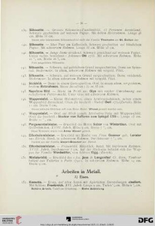 A. Eisen (Nr. 152-182)