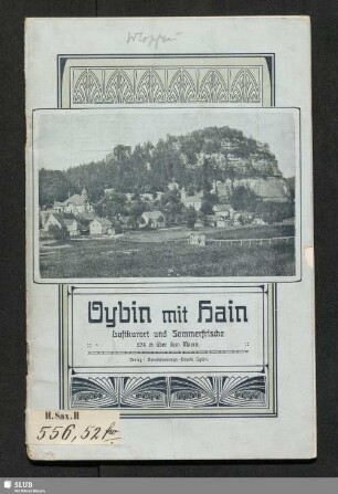Oybin mit Hain als Luftkurort und Sommerfrische