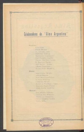 Colaboradores de "Alma Argentina"