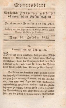 Num. 10. October 1822.