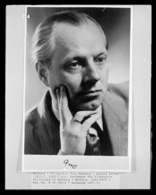 Harald Patzer (1910-?, 1948-? a.o. Professor für Klassische Philologie in Marburg