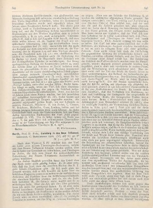645-647 [Rezension] Barth, Fritz, Einleitung in das Neue Testament