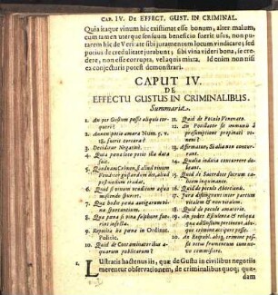 Caput IV. De Effectu Gustus In Criminalibus.