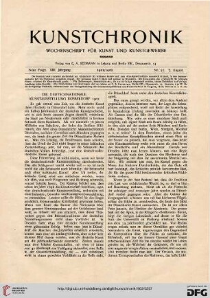 Die deutschnationale Kunstausstellung Düsseldorf 1902