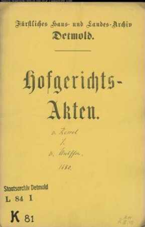 von Kessel, Philipp Abel Bormann, Kapitänleutnant gegen Oberst von Wulffens Witwe Katharine Elisabeth geb. von Eberstein