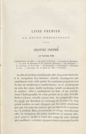 Livre Premier La Chine Méridionale