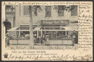 Ansichtskarte "Erlanger Reif-Bräu", Belle-Alliance-Straße 15 [2/2]