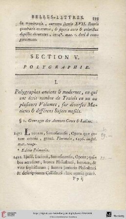 Section V.: Polygraphie