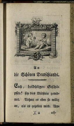 An die Schönen Deutschlands