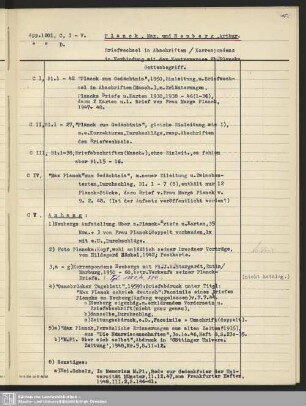 App.1201: Briefe an Neuberg: C. Briefwechsel M. Planck (Abschriften)