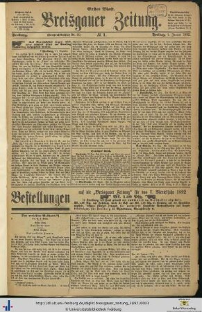 01.01.1892 (Erstes Blatt)