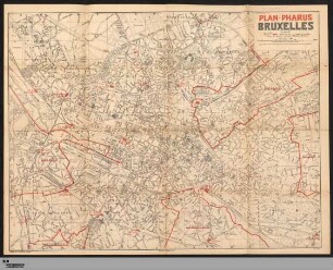 Plan-Pharus Bruxelles / Nomenclature des Rues, Boulevards, Avenues et Places