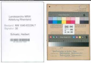 Entnazifizierung Herbert Schuetz , geb. 17.02.1905 (Uhrmacher)