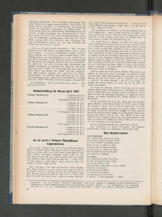 Rentenzahlung für Monat April 1967