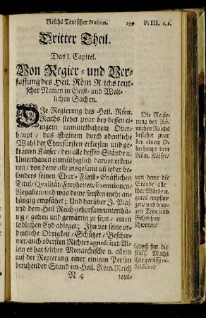Dritter Theil. Von Regier- und Verfassung ...