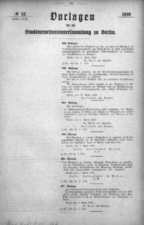 No. 12 (202-218), 5. April 1919