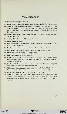 Verschiedenes (Nr. 891-907)
