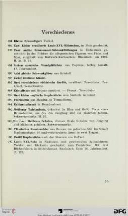 Verschiedenes (Nr. 891-907)
