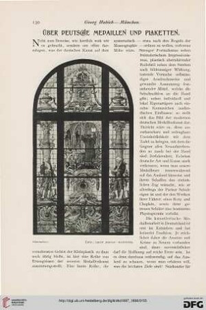 Über deutsche Medaillen und Plaketten