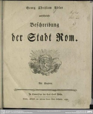 ausführliche Beschreibung der Stadt Rom