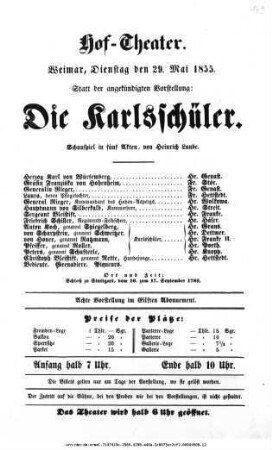 Die Karlsschüler