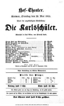 Die Karlsschüler