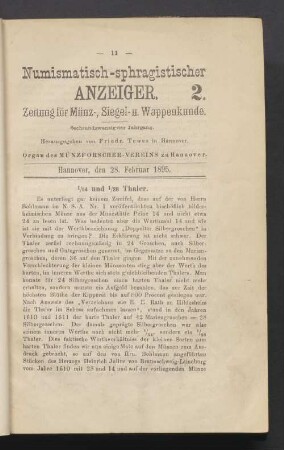 2. 28. Februar 1895