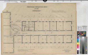 Soest, Amtsgericht und Gefängnis, Erweiterungsbau, 2. Obergeschoss, Grundriss