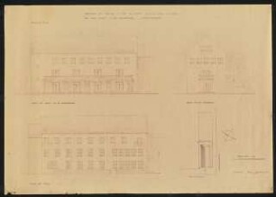 Haus der Jugend, Berlin-Mitte: Ansichten M 1:100, Lageplan