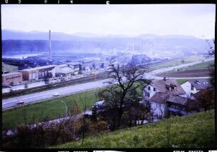 Rheinfelden (Deutschland): Aluminiumwerk, von oben