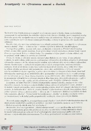 3: Avantgardy vo výtvarnom umení a dnešok