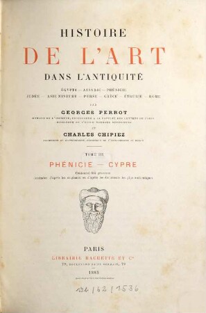 Histoire de l'art dans l'antiquité : Égypte, Assyrie, Perse, Asie mineure, Grèce, Étrurie, Rome, 3. Chypre