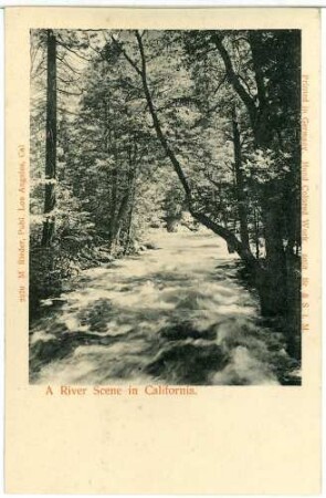 Kalifornien. A River Scene in California