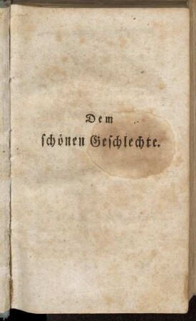 Dem schönen Geschlechte