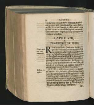 Caput VIII. De Dilationibus Et Feriis.