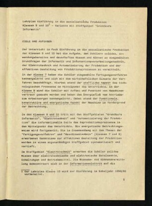 Ziele und Aufgaben