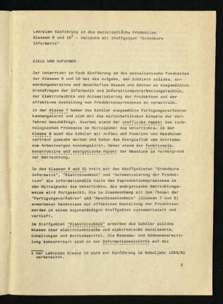 Ziele und Aufgaben
