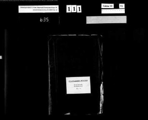 Anstellung und Kautionen der Kommunal- und Institutenkassenrendanten (Generalia) Bd.1