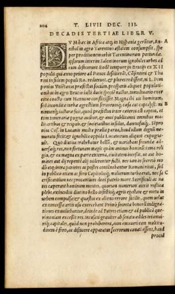Decadis Tertiae Liber V.