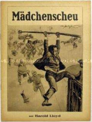 Programmheft zu dem amerikanischen Spielfilm "Mädchenscheu" (Girl Shy)
