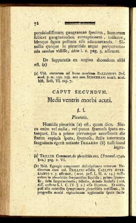 Caput Secundum. Medii ventris morbi acuti.