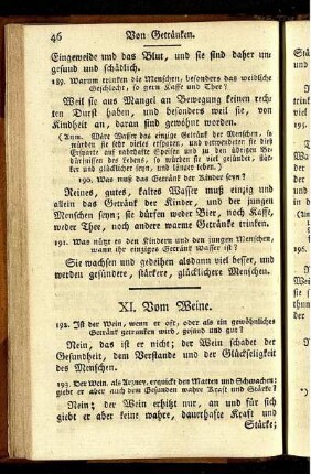 XI. Vom Weine.