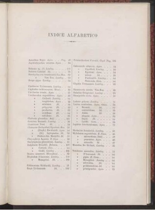 INDICE ALFABETICO