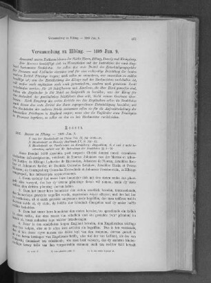 Versammlung zu Elbing. - 1409 Jun. 9.