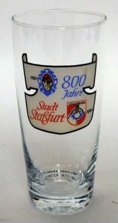 Bierglas 800 Jahre Staßfurt