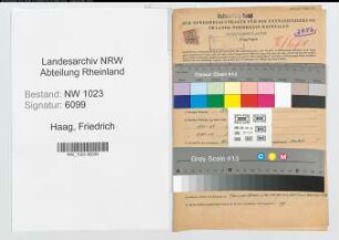 Entnazifizierung Friedrich Haag , geb. 15.03.1903 (Kabelmonteur)