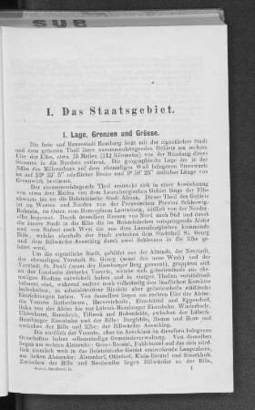 I. Lage, Grenzen und Grösse.