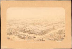 Hauptbahnhof, Frankfurt/Main Empfangsgebäude: Perspektivische Ansicht (Vogelschau)