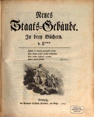 Neues Staats-Gebäude : In drey Büchern